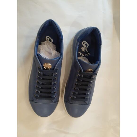 Stefano RICCI Leather Junior Sneaker EAGLE Shoes LOGO Eu 36 Uk 4 Us 4.5 main image 7